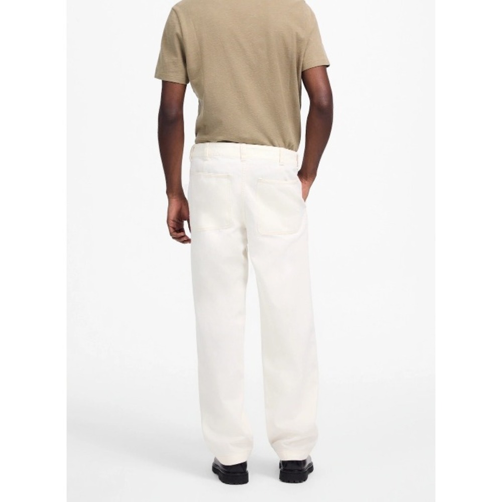 Madewell Mens Patch Pocket Jeans Summer Denim Off White Denim 31X31 NWT - Picture 2 of 8